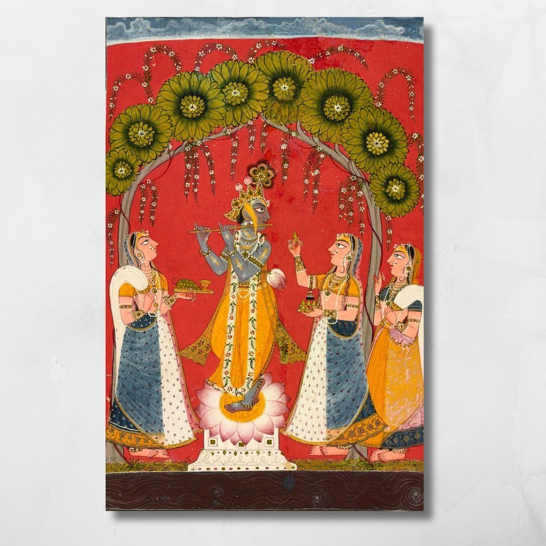 krishna playing flute