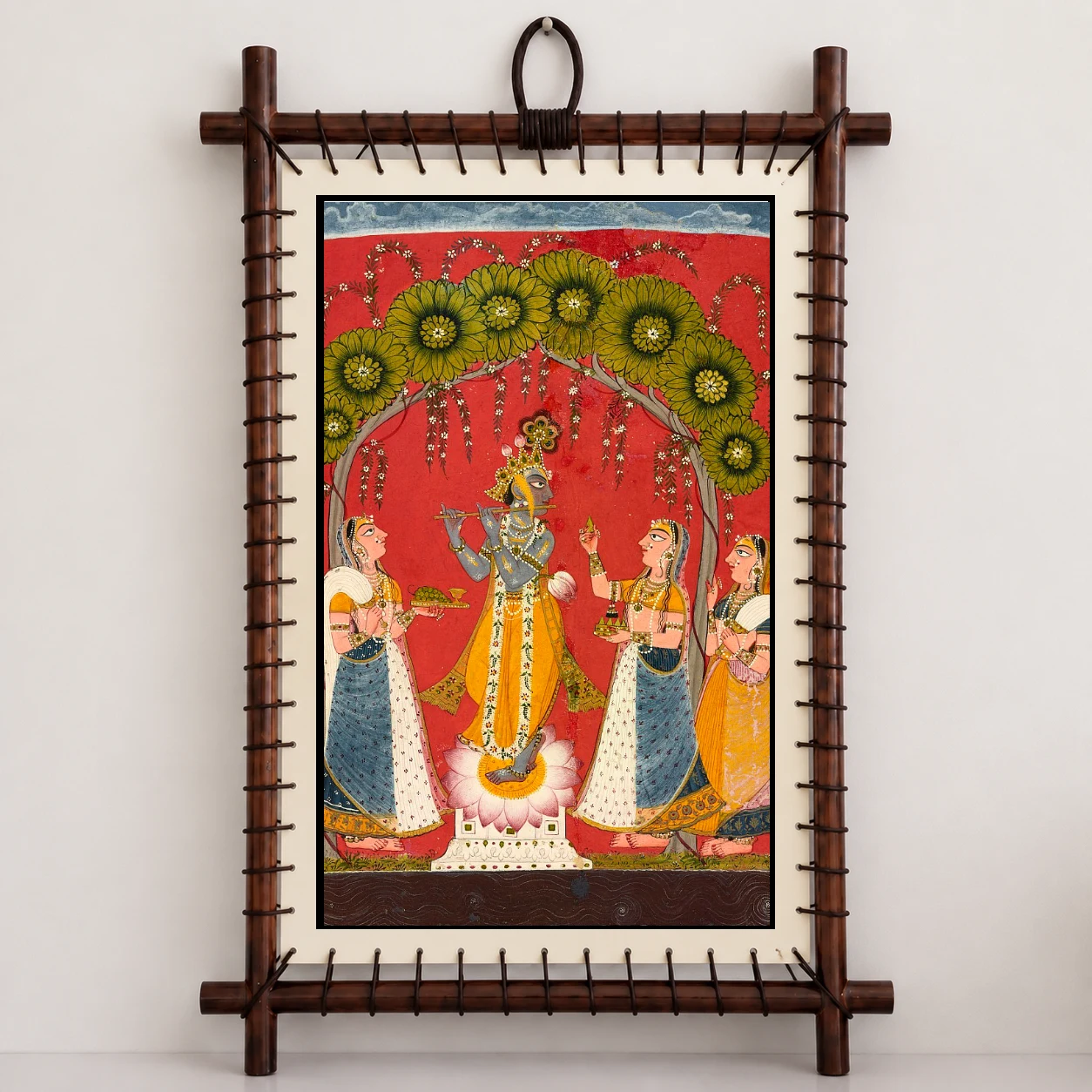 krishna playing flute
